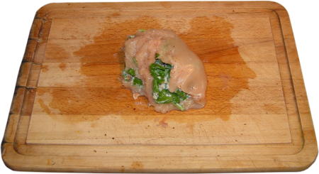 pier z kurczaka nadziana szpinakiem serem ricotta orzechami nerkowca i szuszon urawin