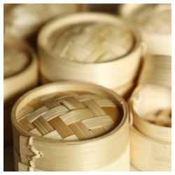 parowar bambusowy, bambusowy garnek do gotowania na parze, parownik bambusowy