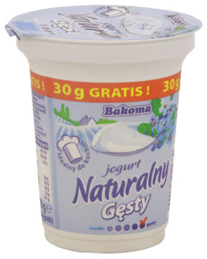 jogurt naturalny gsty, bakoma jogurt naturalny, idealny do kuchni, opakowanie jogurtu naturalnego bakoma