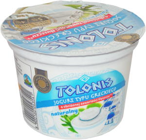jogurt naturalny typu greckiego, o obnionej zawartoci tuszczu, tolonis